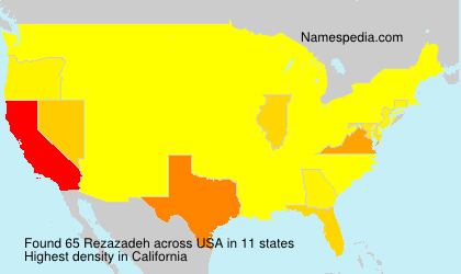 Surname Rezazadeh in USA Surname Rezazadeh in USA