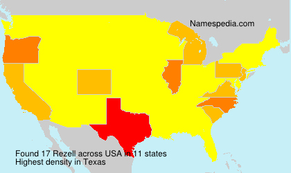 Surname Rezell in USA Surname Rezell in USA