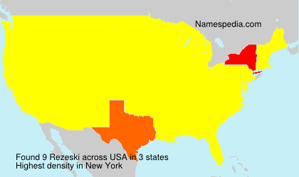 Surname Rezeski in USA Surname Rezeski in USA