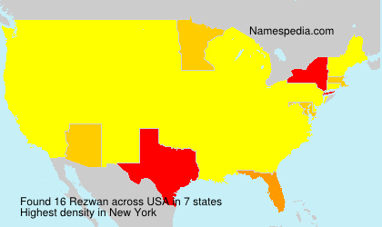 Surname Rezwan in USA Surname Rezwan in USA