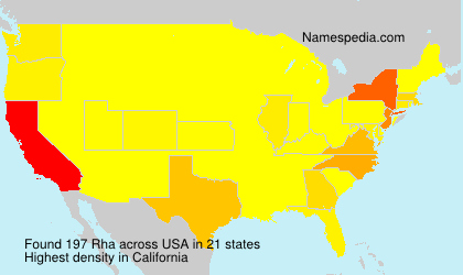 Surname Rha in USA Surname Rha in USA