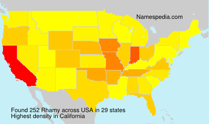 Surname Rhamy in USA Surname Rhamy in USA