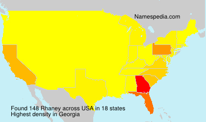 Surname Rhaney in USA Surname Rhaney in USA