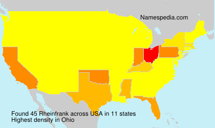 Surname Rheinfrank in USA Surname Rheinfrank in USA
