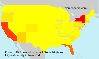 Surname Rheingold in USA Surname Rheingold in USA