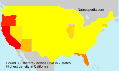 Surname Rhemrev in USA Surname Rhemrev in USA