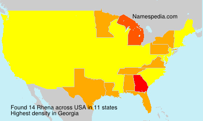 Surname Rhena in USA Surname Rhena in USA