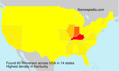 Surname Rhinerson in USA Surname Rhinerson in USA