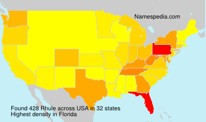 Surname Rhule in USA Surname Rhule in USA