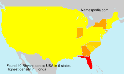 Surname Rhyant in USA