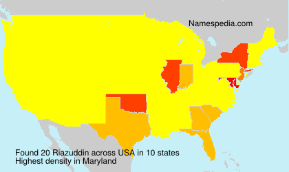 Surname Riazuddin in USA Surname Riazuddin in USA