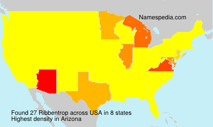 Surname Ribbentrop in USA Surname Ribbentrop in USA