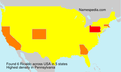 Surname Ricaldo in USA Surname Ricaldo in USA