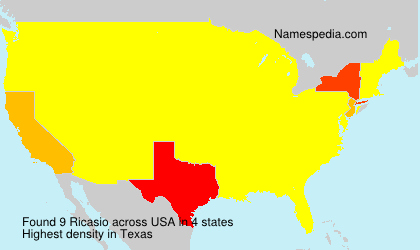 Surname Ricasio in USA Surname Ricasio in USA