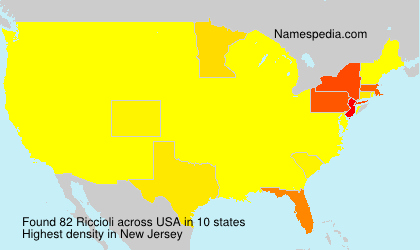Surname Riccioli in USA Surname Riccioli in USA