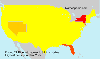 Surname Riceputo in USA Surname Riceputo in USA