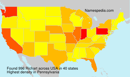 Surname Richart in USA Surname Richart in USA