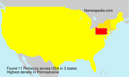 Surname Richezza in USA Surname Richezza in USA
