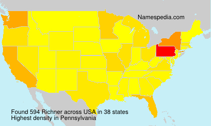 Surname Richner in USA Surname Richner in USA