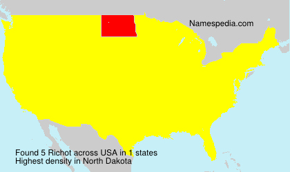 Surname Richot in USA