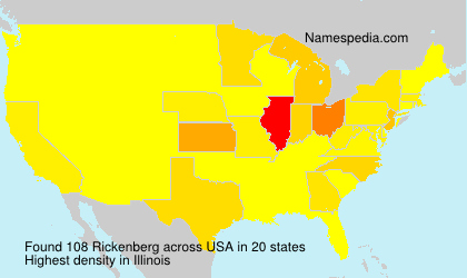 Familiennamen Rickenberg - USA