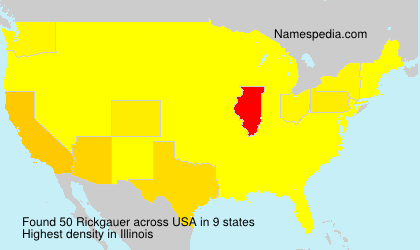 Surname Rickgauer in USA Surname Rickgauer in USA
