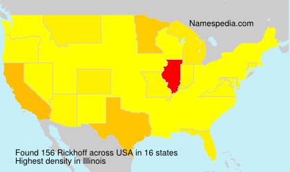 Surname Rickhoff in USA Surname Rickhoff in USA