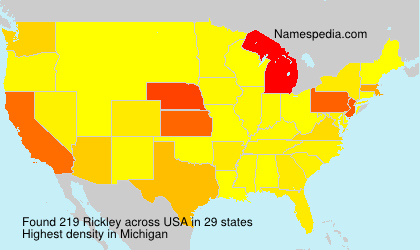 Surname Rickley in USA