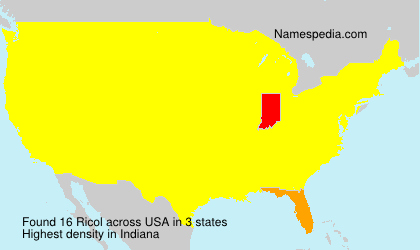 Surname Ricol in USA Surname Ricol in USA