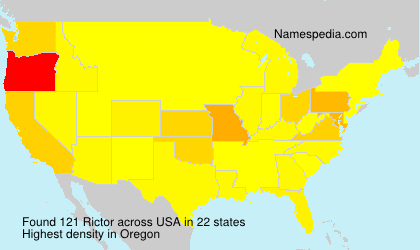 Surname Rictor in USA Surname Rictor in USA