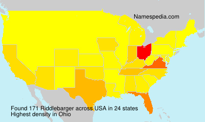Surname Riddlebarger in USA Surname Riddlebarger in USA