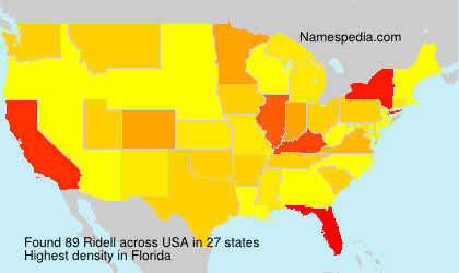 Surname Ridell in USA Surname Ridell in USA