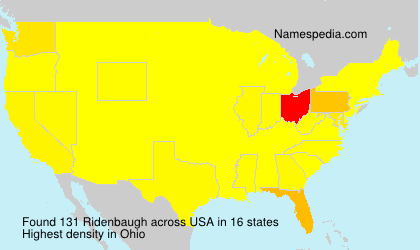 Surname Ridenbaugh in USA Surname Ridenbaugh in USA