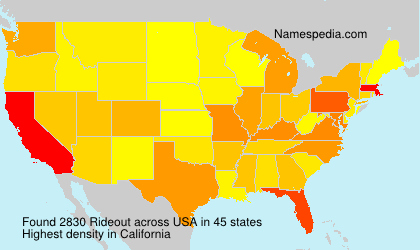 Surname Rideout in USA Surname Rideout in USA