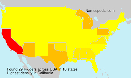 Surname Ridgers in USA Surname Ridgers in USA