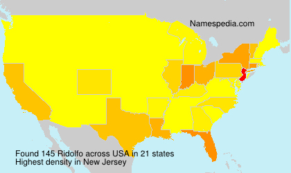 Surname Ridolfo in USA Surname Ridolfo in USA