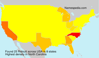 Surname Ridoutt in USA Surname Ridoutt in USA