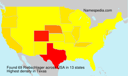 Surname Riebschlager in USA Surname Riebschlager in USA
