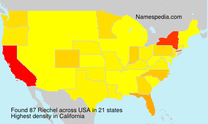 Surname Riechel in USA Surname Riechel in USA