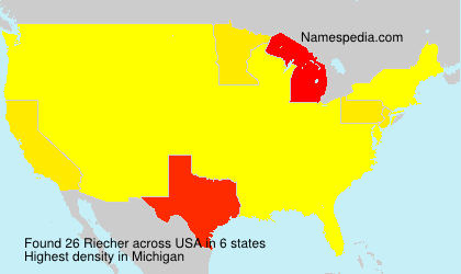 Surname Riecher in USA Surname Riecher in USA
