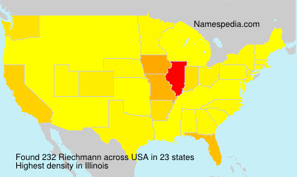 Surname Riechmann in USA Surname Riechmann in USA