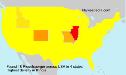 Surname Riedelsperger in USA Surname Riedelsperger in USA