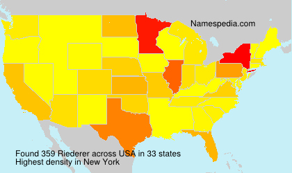Surname Riederer in USA Surname Riederer in USA