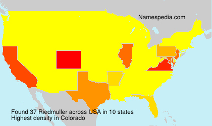 Surname Riedmuller in USA Surname Riedmuller in USA