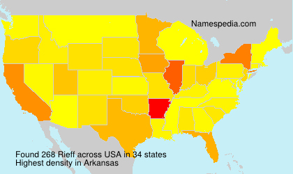 Surname Rieff in USA Surname Rieff in USA