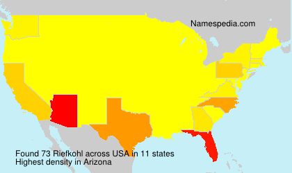 Surname Riefkohl in USA Surname Riefkohl in USA