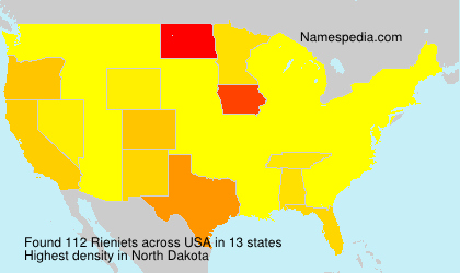 Surname Rieniets in USA Surname Rieniets in USA
