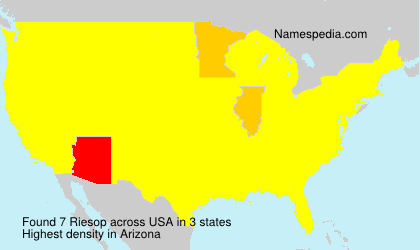 Surname Riesop in USA Surname Riesop in USA