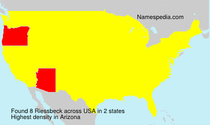 Surname Riessbeck in USA Surname Riessbeck in USA