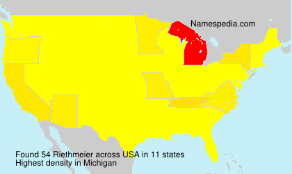 Surname Riethmeier in USA Surname Riethmeier in USA